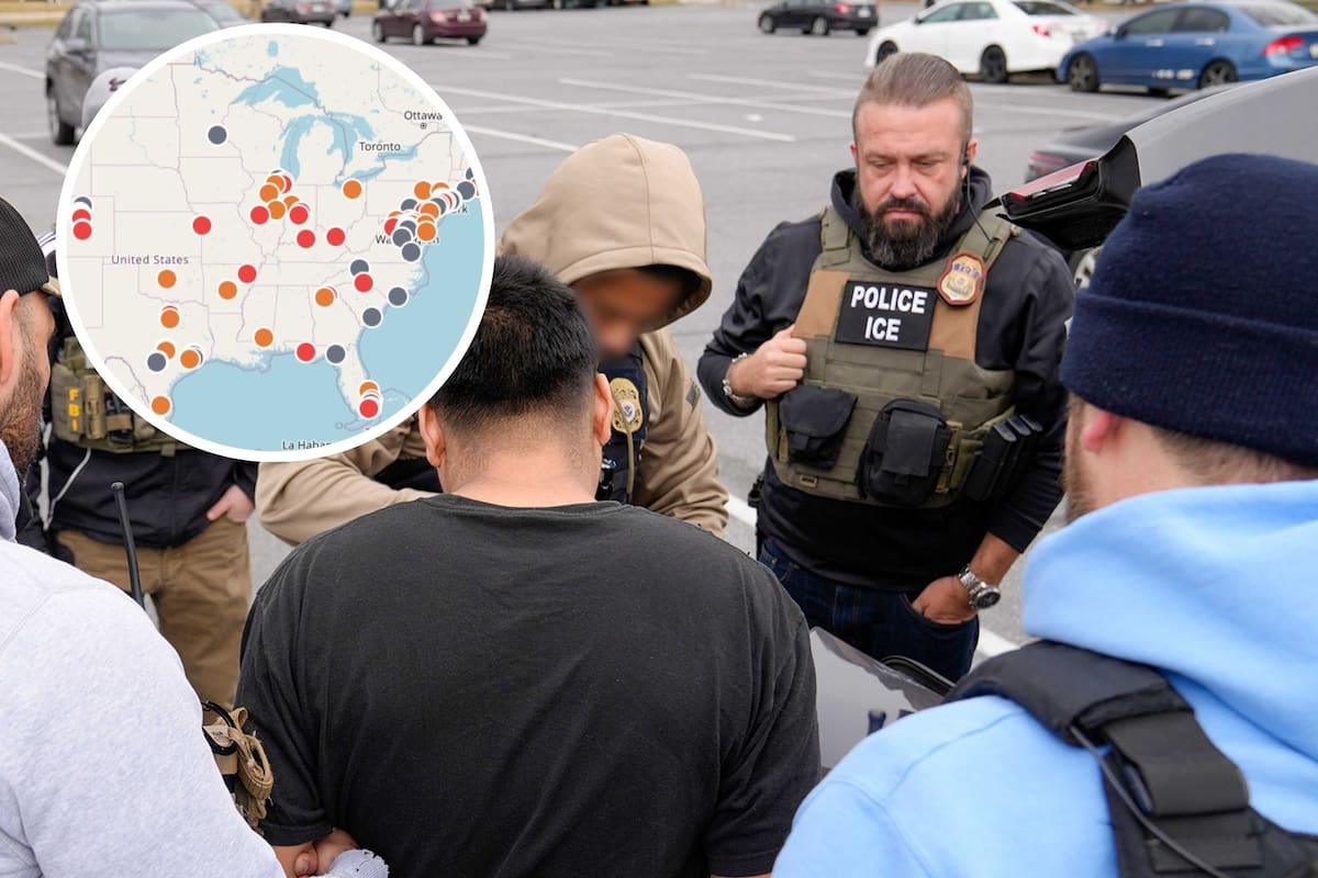 "Juntos Seguros", el mapa interactivo que crearon ciudadanos de California para reportar las redadas del ICE