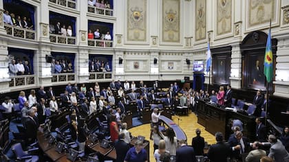 Sesión en la Legislatura de la Provincia de Buenos Aires