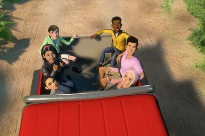 La ficción presenta a un grupo de jóvenes protagonistas