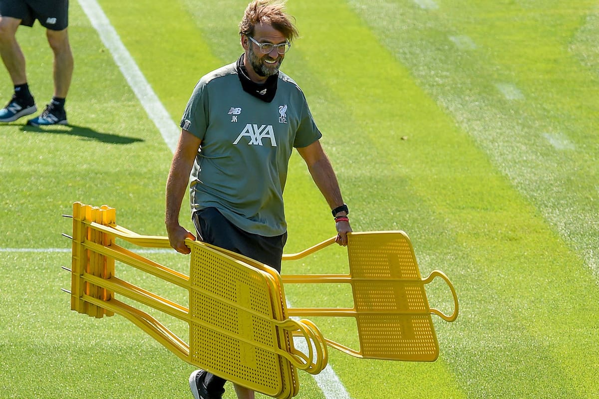 Jürgen Klopp volvió a tener a todos los futbolistas a su disposición luego de dos meses en las instalaciones de Liverpool