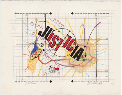 "Justicia", de la serie "Diagramas de batallas" (1974)