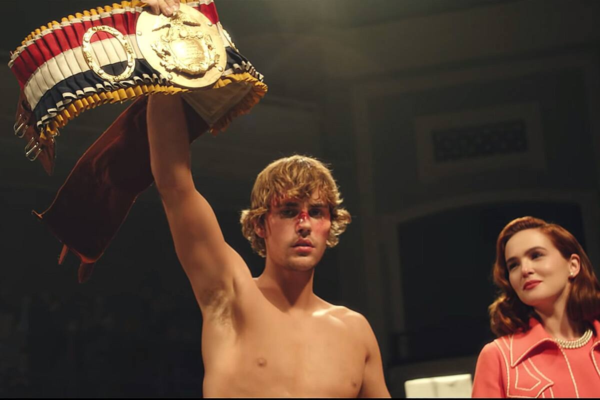 Justin Bieber, 2020. Captura del videoclip de Anyone.