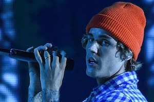 Justin Bieber en los American Music Awards, Los Ángeles, California, EE.UU. el 22 de noviembre de 2020