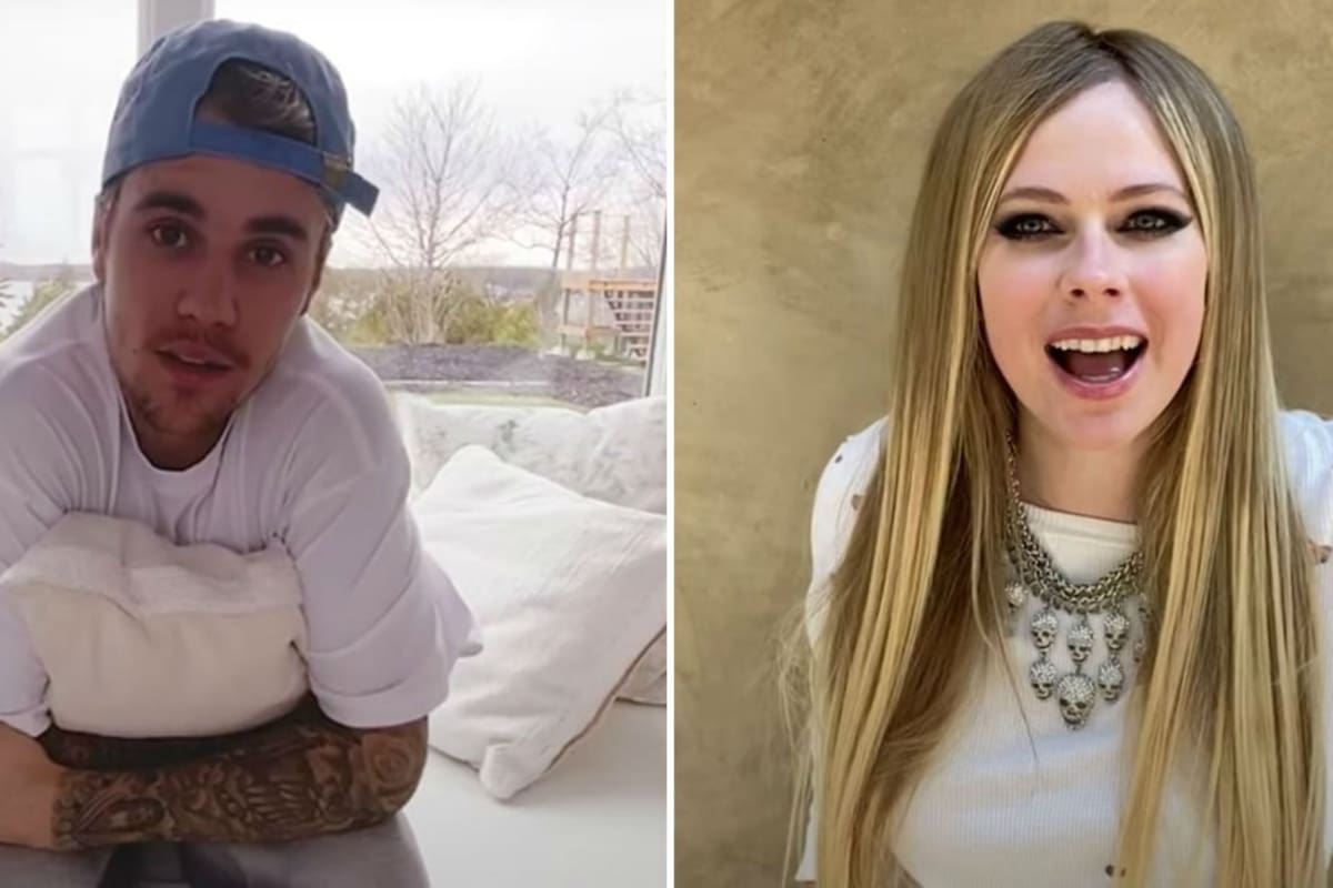 Justin Bieber y Avril Lavigne, reunidos para recaudar dinero ante la pandemia de coronavirus