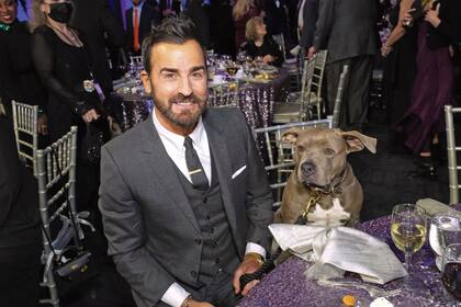 Justin Theroux y Kuma Theroux, inseparables.