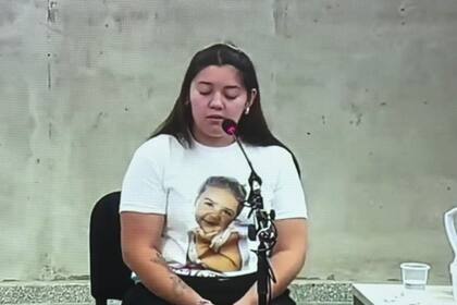 Justine Bustamante, madre de una recién nacida que sobrevivió después de una descompensación en el Hospital Neonatal de Córdoba