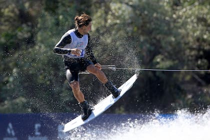 Kai Ditsch se quedó con la última medalla de la jornada del esquí acuático en la laguna Los Morros
