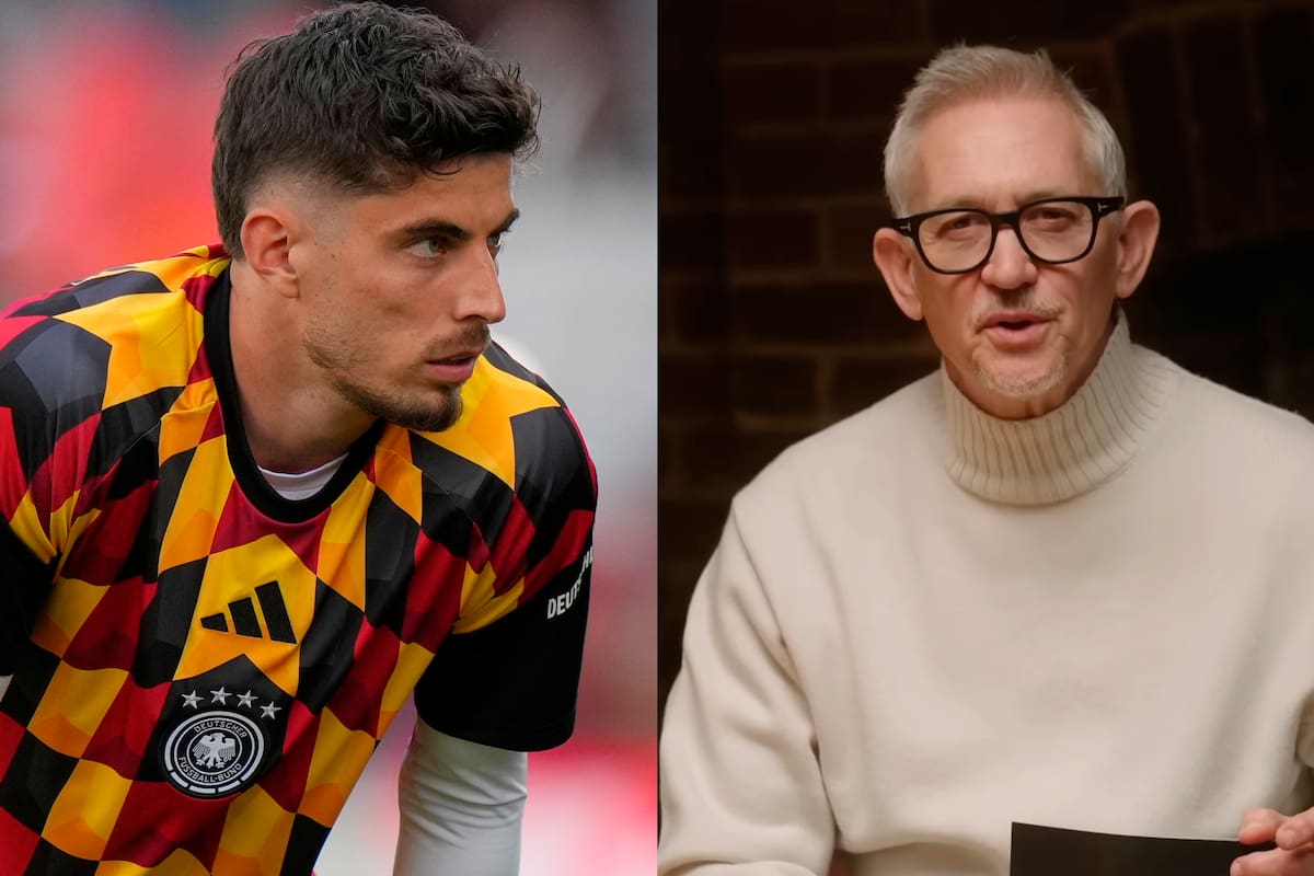 Kai Havertz y Gary Lineker, goleadores mundialista de distintas épocas enfrentados
