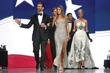 Kai Madison Trump en el baile inaugural de asunción de su abuelo (Photo by Jim WATSON / AFP) (Photo by JIM WATSON/AFP via Getty Images)