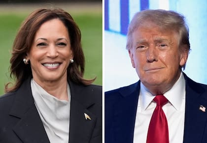 Kamala Harris es la candidata demócrata; Donald Trump compite por el Partido Republicano (AP Foto)
