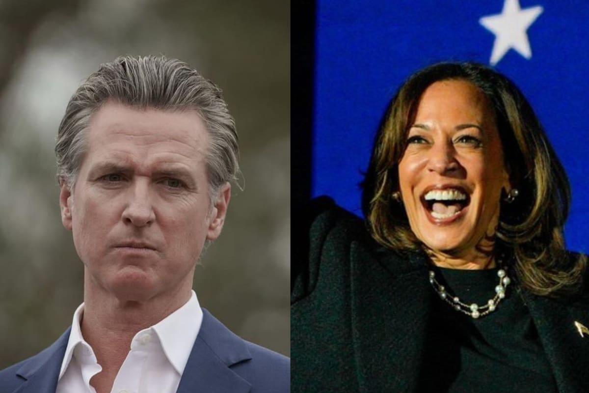 Kamala Harris lidera la interna demócrata frente a Gavin Newsom, según una reciente encuesta