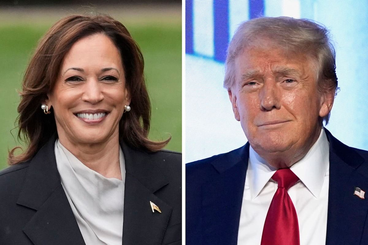 Kamala Harris y Donald Trump se enfrentarán en las urnas el 5 de noviembre de 2024 (AP Foto)