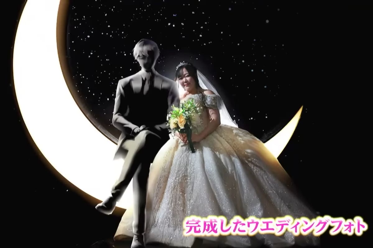 Kano junto a su esposo Klaus en una de sus primeras fotos como matrimonio