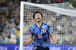 Kaoru Mitoma, autor de los dos goles ante Australia que le dieron a Japón la clasificación para Qatar 2022