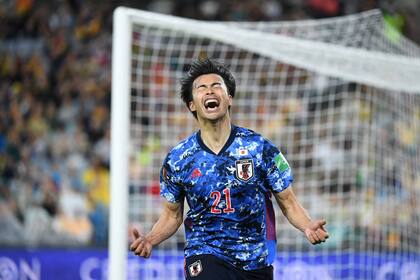 Kaoru Mitoma, autor de los dos goles ante Australia que le dieron a Japón la clasificación para Qatar 2022