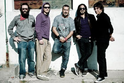 Kapanga en 2011, con Javier Manera (izquierda) en reemplazo del "Balde" Spósito