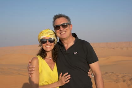 Kari y Jean-Marc en Omán.
