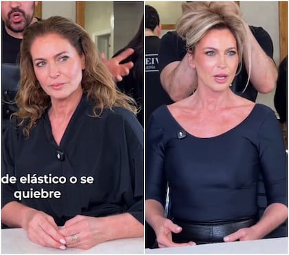 Karina Mazzocco pasó de castaño calro a rubio