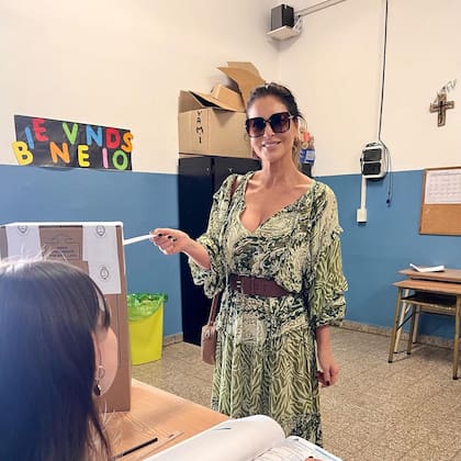 Karina Mazzocco votó e hizo un llamado a la ciudadanía