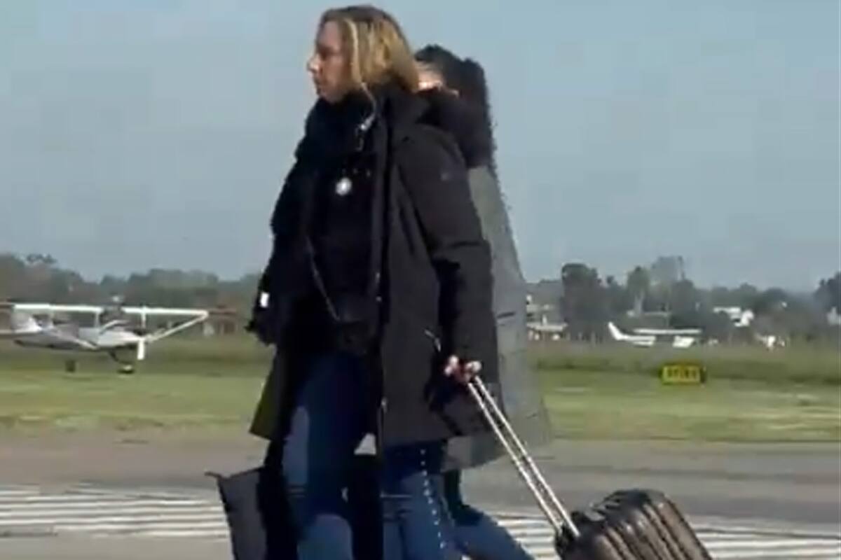 Karina Milei cuando llegó a Rosario