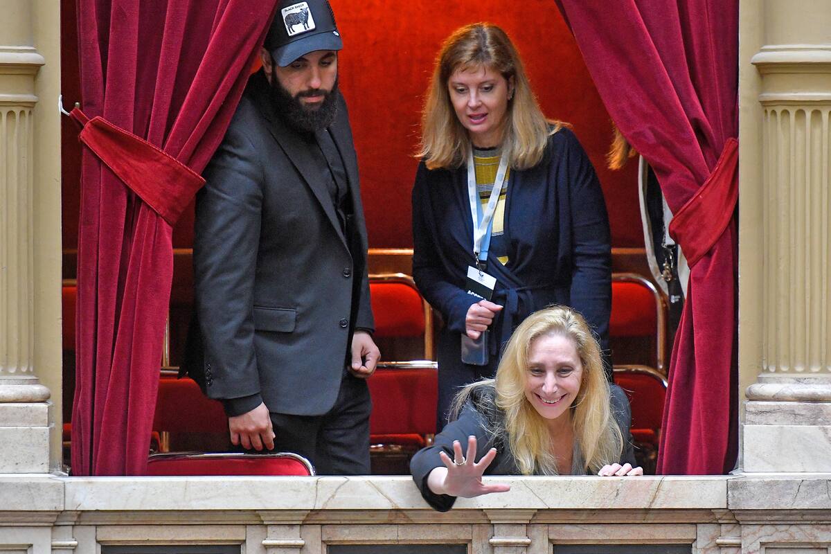 Karina Milei en la sesión preparatoria para la jura de Diputados en el Congreso de la Nación, el 7 de diciembre de 2023