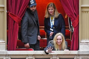 Karina Milei en la sesión preparatoria para la jura de Diputados en el Congreso de la Nación, el 7 de diciembre de 2023