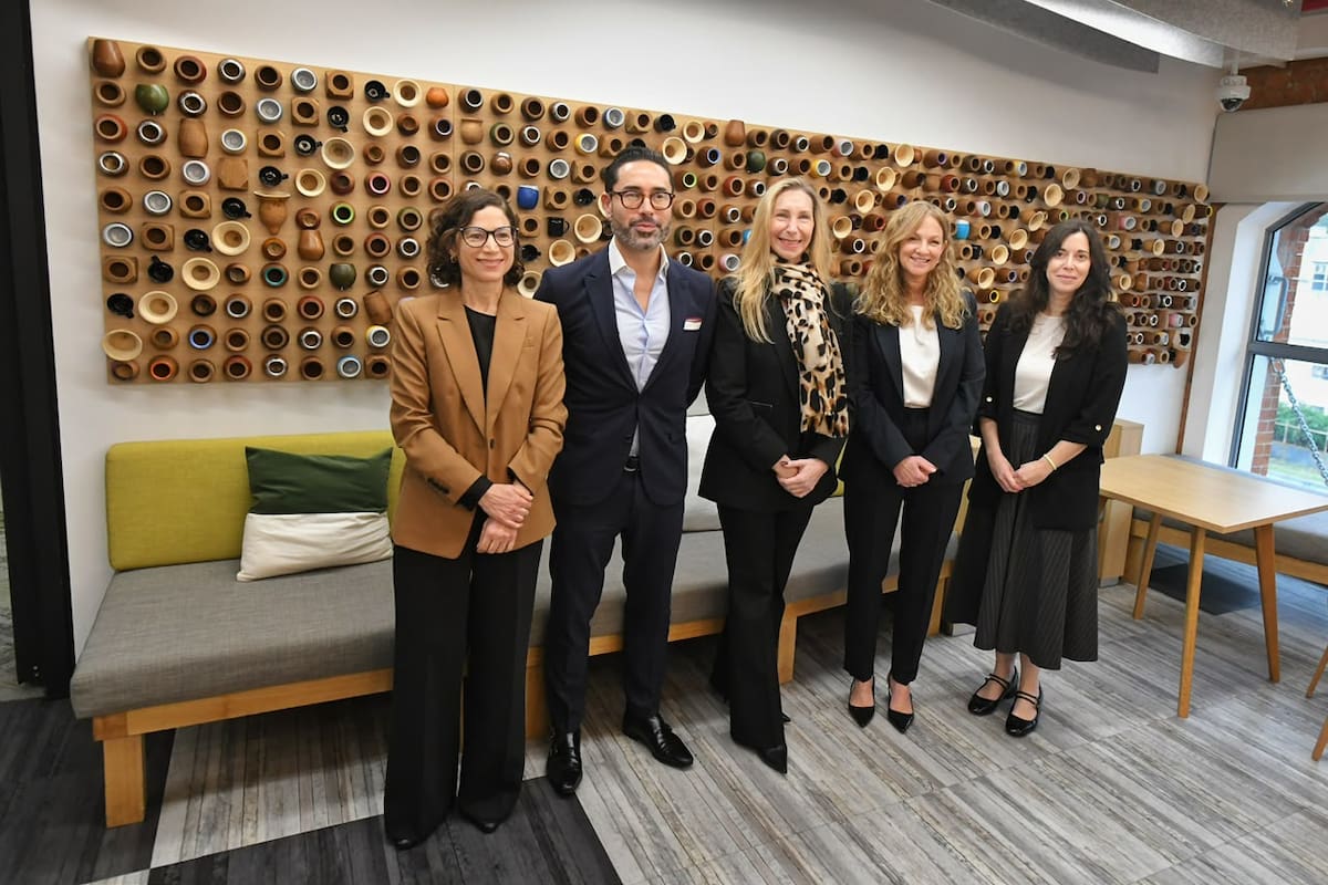 Karina Milei, junto a las autoridades de Google