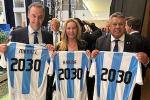 Karina Milei y Chiqui Tapia en Paraguay