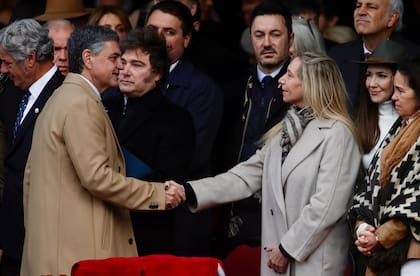 Karina Milei y Jorge Macri en julio del 2025