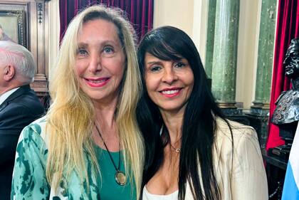 Karina Milei y Lorena Villaverde
