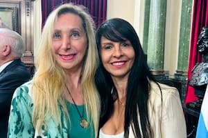 Karina Milei y Lorena Villaverde, en mejores momentos