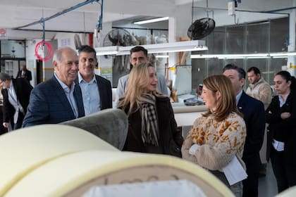 Karina Milei y Pilar Ramírez recorrieron una fábrica de muebles en Villa Riachuelo