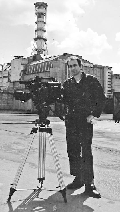 Kasanzew en la planta nuclear de Chernobyl