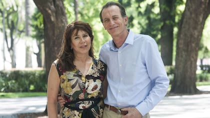 Kasanzew y Teresa, posando para LA NACION