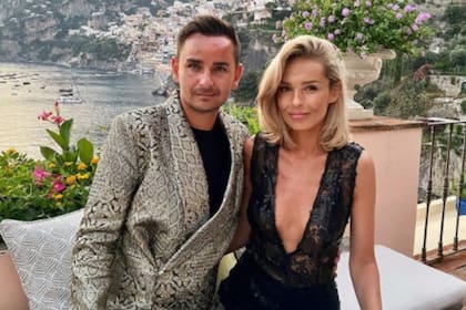 Kasia Sowinska junto a su pareja Tomas Rowinski, quien sería su actual pareja
