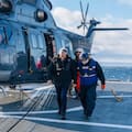 Kast hace una demostración de fuerza con submarinos y fuego real en Magallanes antes de reunirse con Milei