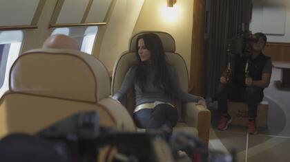 Kate del Castillo durante las grabaciones de La Reina del Sur 2