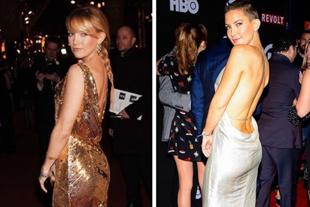 Kate Hudson se animó a hacer el reto #10yearschallenge