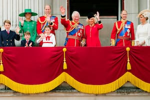 Kate Middleton, en el balcón del Palacio de Buckingham durante el Trooping the Colour del año pasado