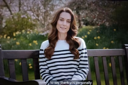 Kate Middleton, en el video en el que anunció que padece cáncer y es tratada