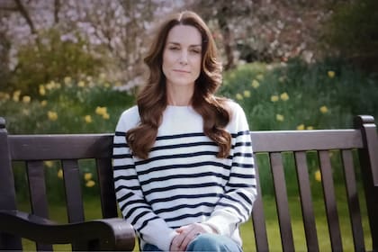 Kate Middleton, en la grabación con la que comunicó su enfermedad