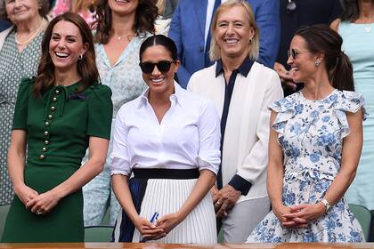 Kate y Meghan durante las buenas épocas cuando todavía los Sussex no se sentían tan incómodos como miembros de la familia real