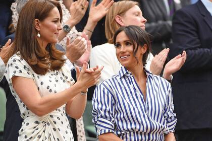 Kate Middleton y Meghan Markle previo al alejamiento
