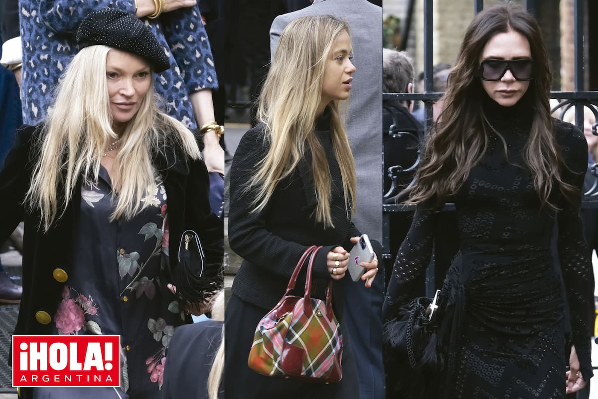 Kate Moss, la modelo y miembro de la familia real británica, Lady Amelia Windsor, y Victoria Beckham encabezaron el "desfile" de estrellas que honraron a la "madrina del punk".