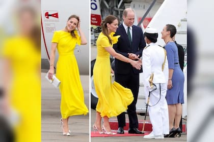 Kate usó el mismo vestido en Jamaica, en el mes de marzo (Foto Instagram @katemiddleton.id)