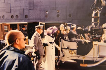 Kate Winslet antes de subir al Titanic