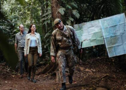 Kate y el príncipe William visitaron una unidad militar británica beliceña