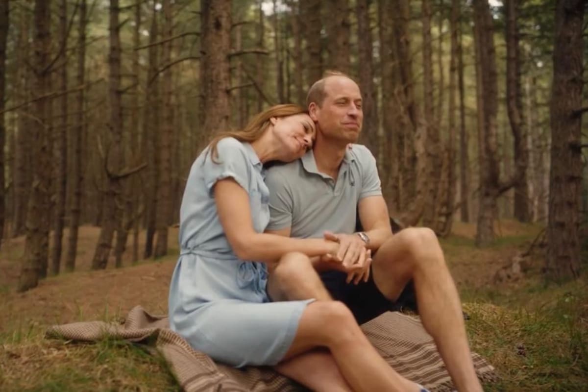 Kate y William se mostraron aliviados en el video que publicó el Palacio en X