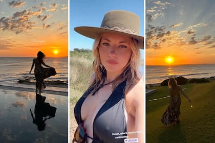 Katheryn Winnick y algunas postales de su paso por Uruguay