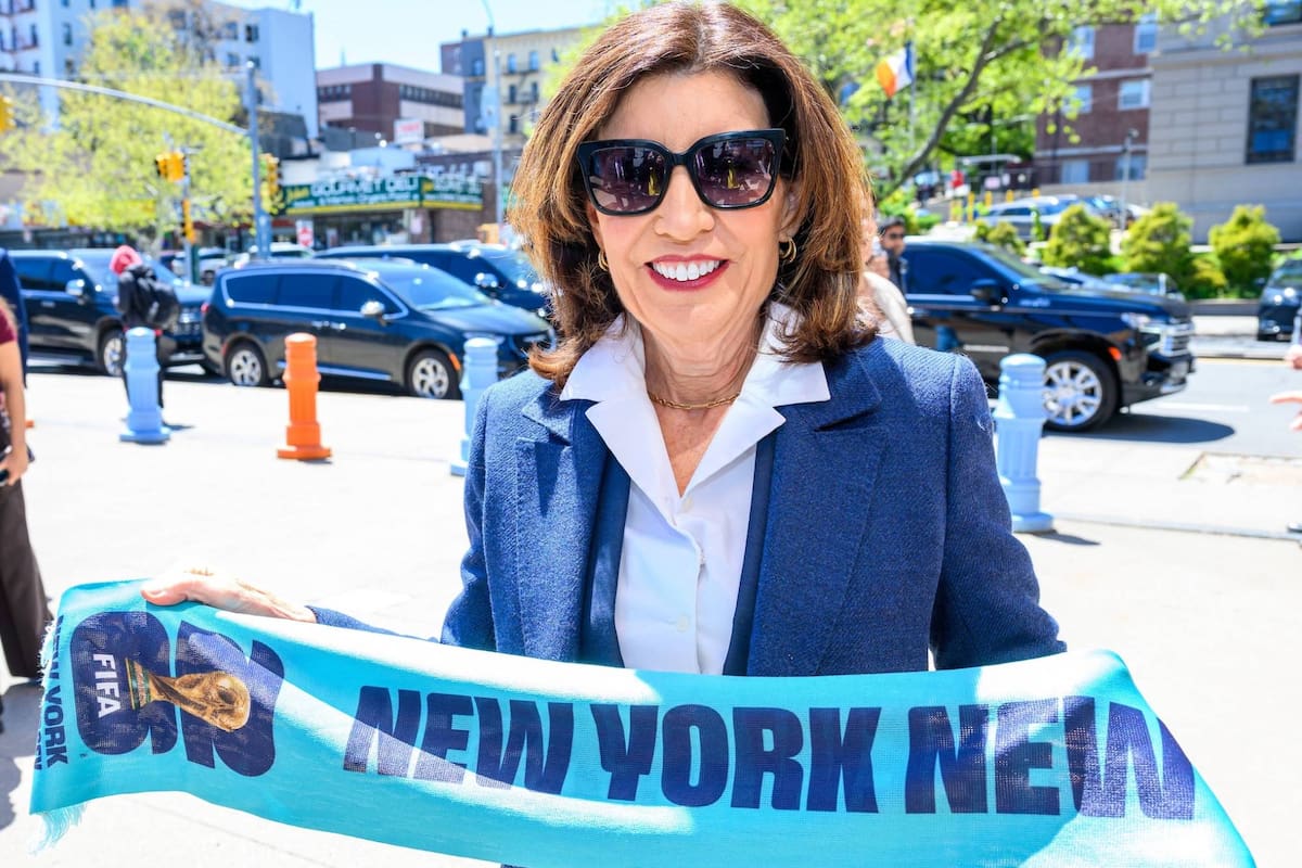Kathy Hochul anunció la apertura del registro para obtener entradas gratuitas destinadas a eventos gratuitos para ver partidos del Mundial 2026 en Long Island